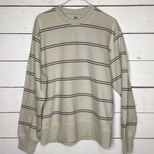 New Topman Sweatshirt Pullover Striped Long Sleeve